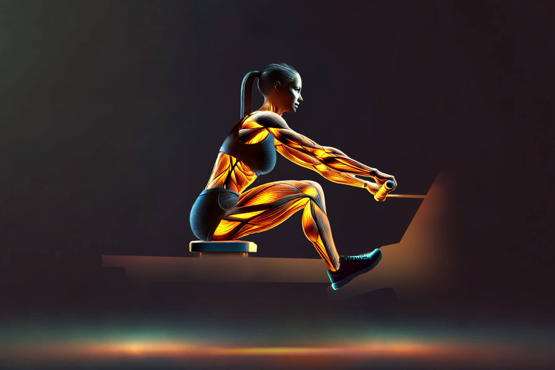 Rudergerät Cambridge II Black Edition: Rudergerät für zuhause: Ganzkörpertraining mit System