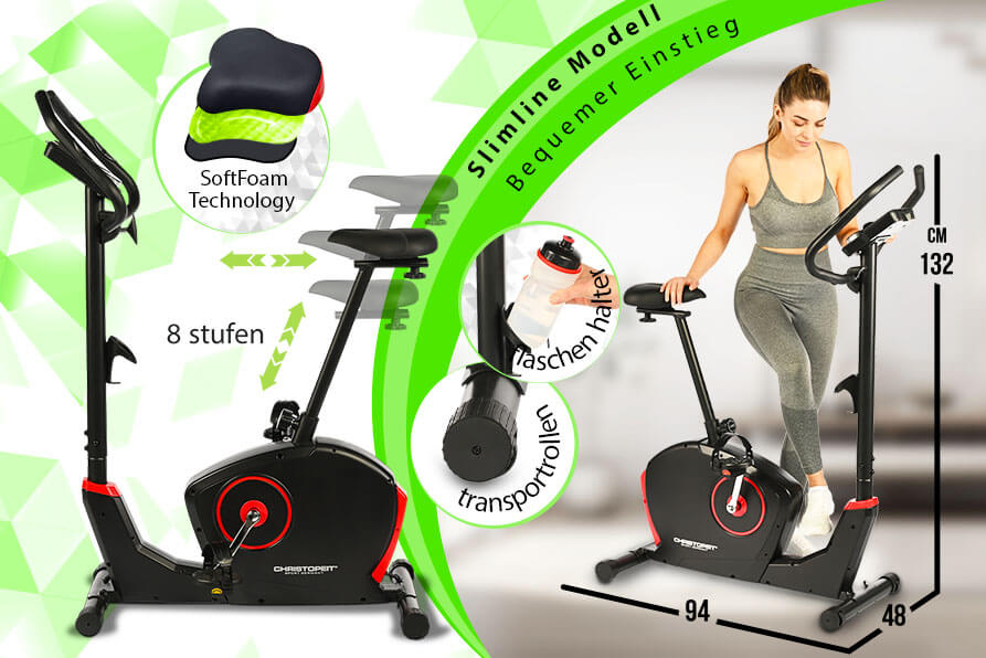 Ergometer ET 3.0: Komfortabler Einstieg und ergonomisches Design