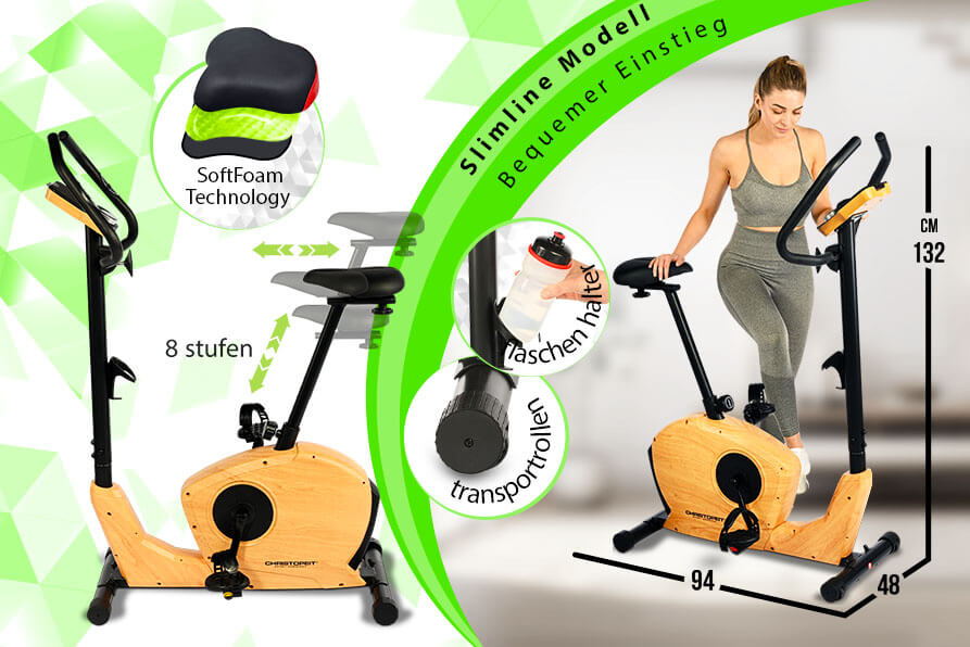 Ergometer ET 3.2: Komfortabler Einstieg und ergonomisches Design