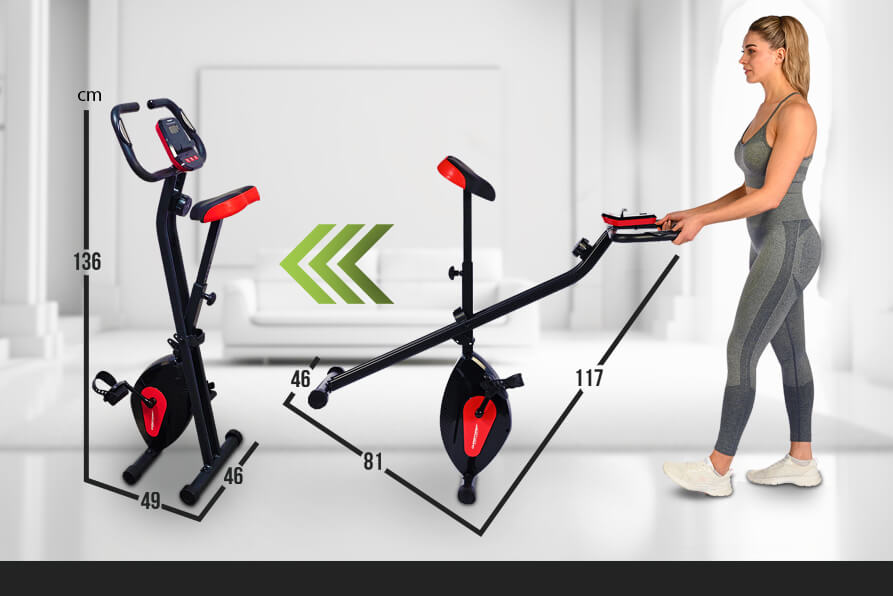 Klappheimtrainer X-Bike: Kompakt, mobil und immer einsatzbereit