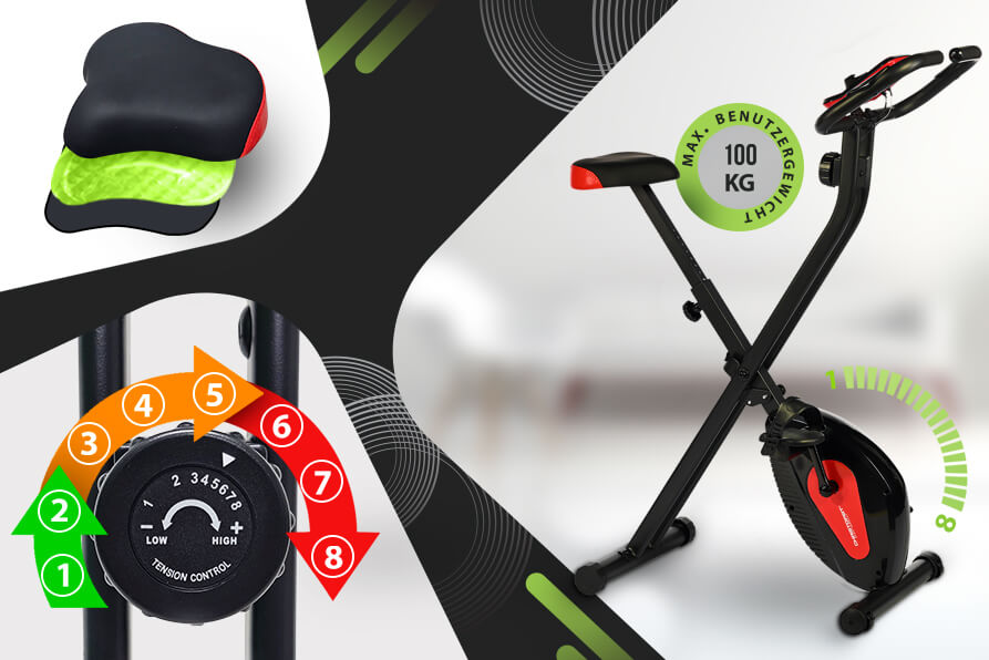 Klappheimtrainer X-Bike: Maximales Trainingserlebnis mit dem X-Bike Heimtrainer