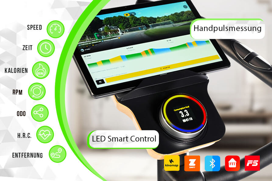 Ergometer ET 3.1: Volle Kontrolle und Motivation durch moderne Technologie